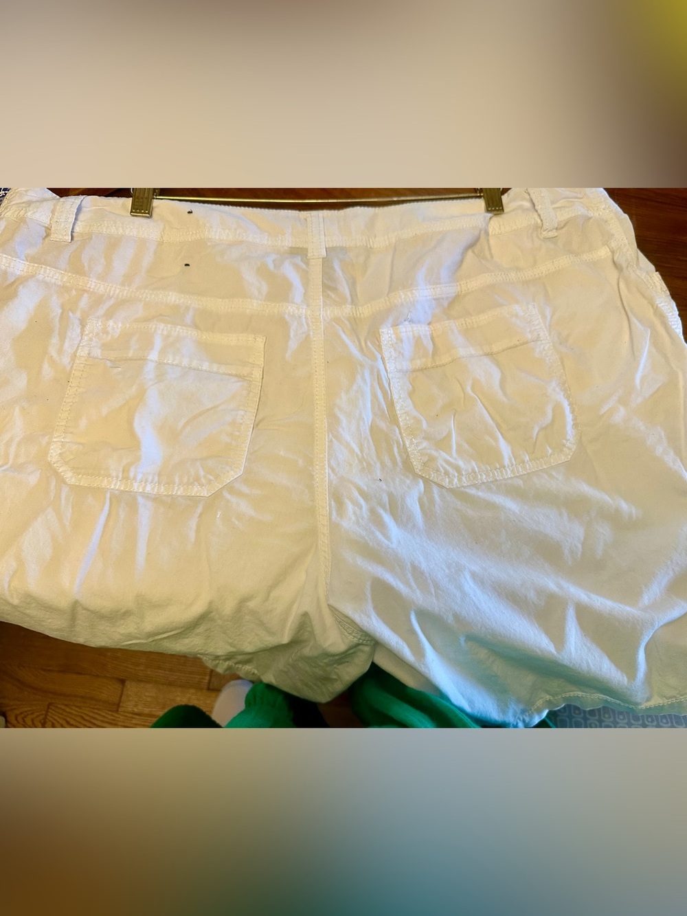 Lane Bryant White Cotton Blend Shorts - Size 20 - Picture 6 of 10